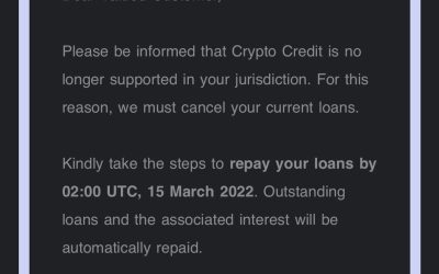 Crypto.com gives users in excluded countries one week to repay loans