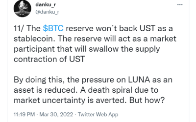 Terra founder reveals what will happen to UST if Bitcoin price crashes