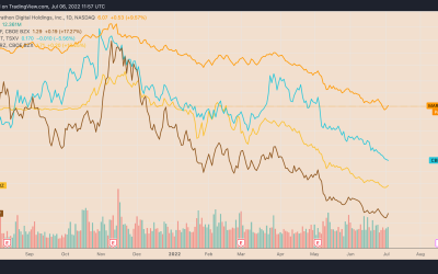 Bitcoin mining stocks rebound sharply despite a 70% drop in BTC miners’ revenue