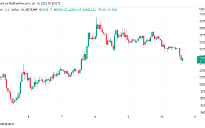 Bitcoin eyes best weekly gains in 3 months as BTC price slips below $21K