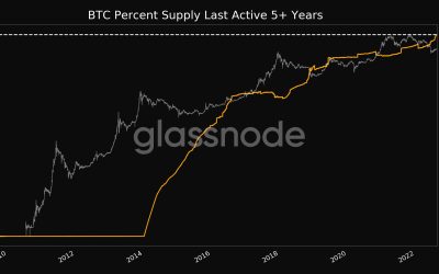 Bitcoin ‘liveliness’ lowest since 2021 amid new 5-year BTC hodl record