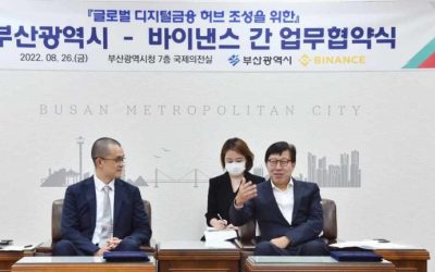 Binance to Help South Korean City of Busan Grow Crypto Adoption, Develop Blockchain Ecosystem