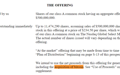 MicroStrategy to reinvest $500M stock sales into Bitcoin: SEC filing