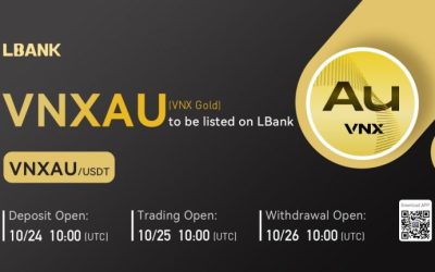 LBank Exchange Will List VNX Gold (VNXAU) on October 25, 2022