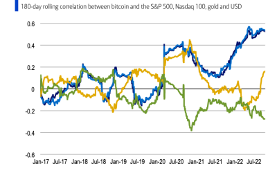 Gold vs BTC correlation signals Bitcoin becoming safe haven: BofA