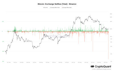 A record 55,000 Bitcoin, or over $1.1 billion, was just withdrawn from Binance