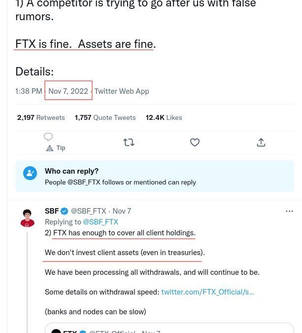 FTX founder Sam Bankman-Fried removes ‘assets are fine’ flood from Twitter