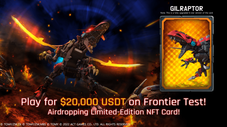 ZOIDS WILD NFT ARENA Launches Frontier Test Today