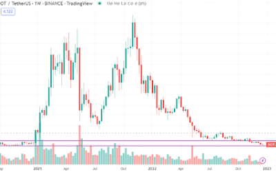 Polkadot token disappoints again. What could be its next price?