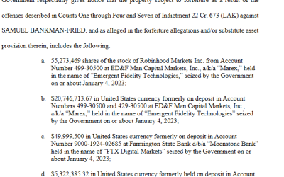 SBF to forfeit $700M worth of assets if found guilty of fraud