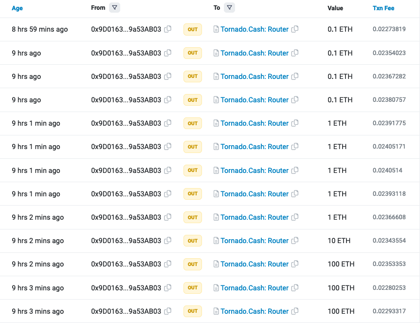 Lendhub protocol exploiters spotted shifting $3.85M into Tornado Cash