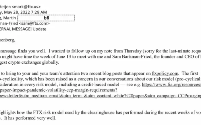 SBF shilled FTX risk model to FDIC chairman Gruenberg prior to collapse