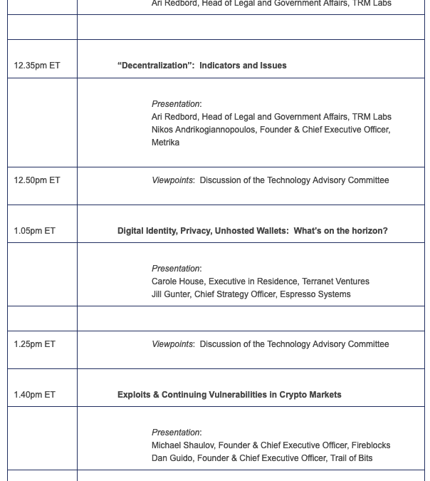 Decentralized finance to be examined at inaugural CFTC tech advisory meeting