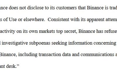Breaking: Binance CEO CZ rejects allegations of market manipulation