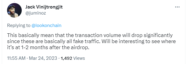 Arbitrum airdrop sees 1,500 addresses consolidate $3.3M into two wallets