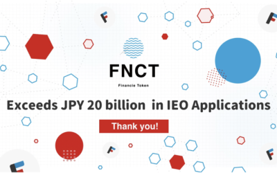 FNCT (Financie Token) Exceeds JPY 20 billion (USD 150 million) in IEO Applications