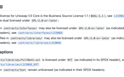 Uniswap v3 code free to fork as BSL expires