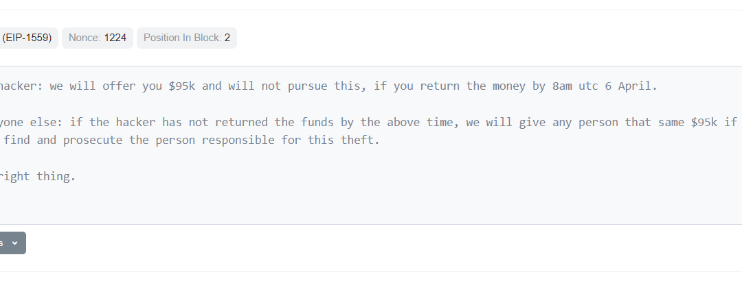 Sentiment recovers $870K after negotiations with hacker
