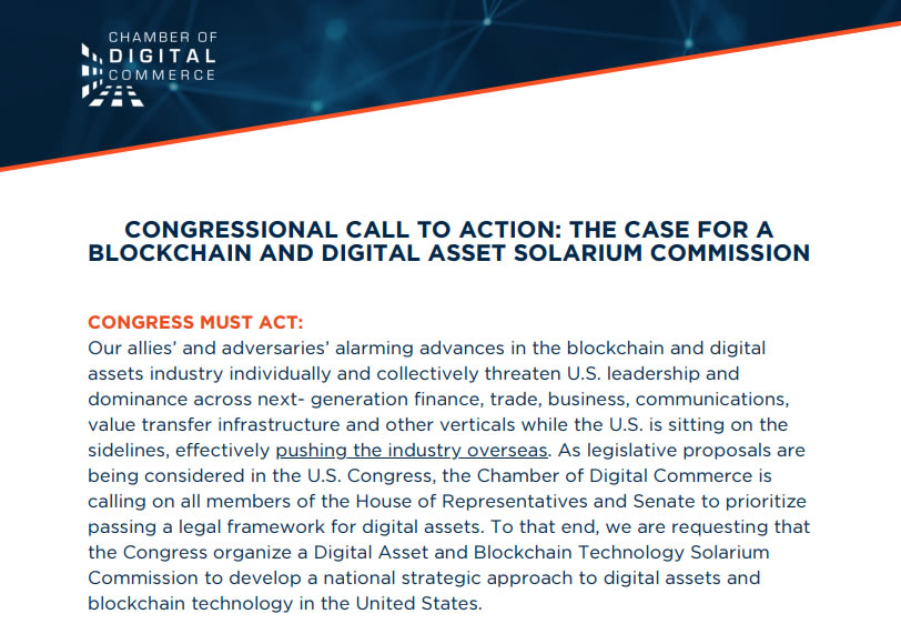 Blockchain arms race risks being won by ‘adversarial nations’ — US crypto lobby group