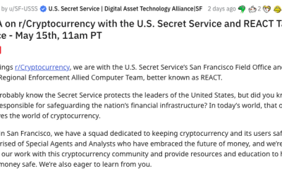 Secret Service owns crypto, loves blockchain  and has an NFT collection: Reddit AMA