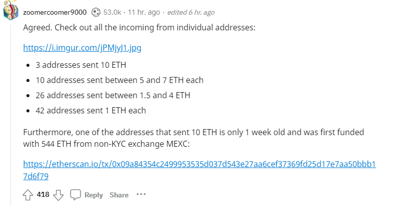Crypto community’s ‘send ETH’ tweets spark various theories and warnings