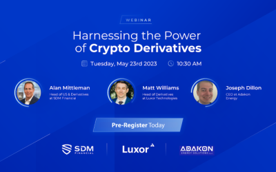 SDM Financial to Present Informative Webinar on Digital Asset Derivatives for Miners, Funds, and HNWIs