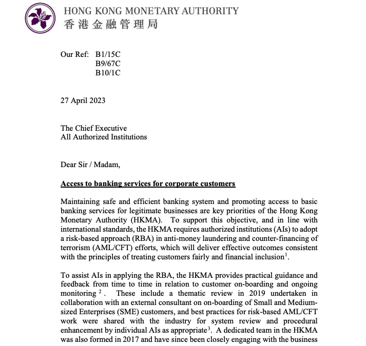 Hong Kong govt pressures banking giants to accept crypto clients: Report
