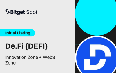 Bitget lists De.Fi (DEFI) in Innovation Zone and Web3 Zone