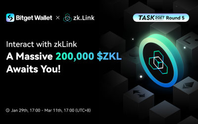 Bitget Wallet Launches Task2Get Season 5: zkLink Interaction Rewards Journey