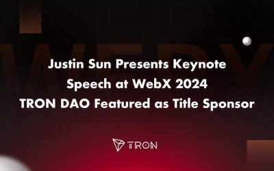 Justin Sun Presents Keynote Speech at WebX 2024, TRON DAO Featured as Title Sponsor