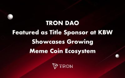 TRON DAO Featured as Title Sponsor at KBW, Showcases Growing Meme Coin Ecosystem