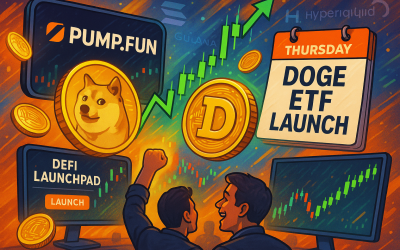 Memecoin news: Pump.fun flips Hyperliquid in revenue, DOGE ETF expected this week