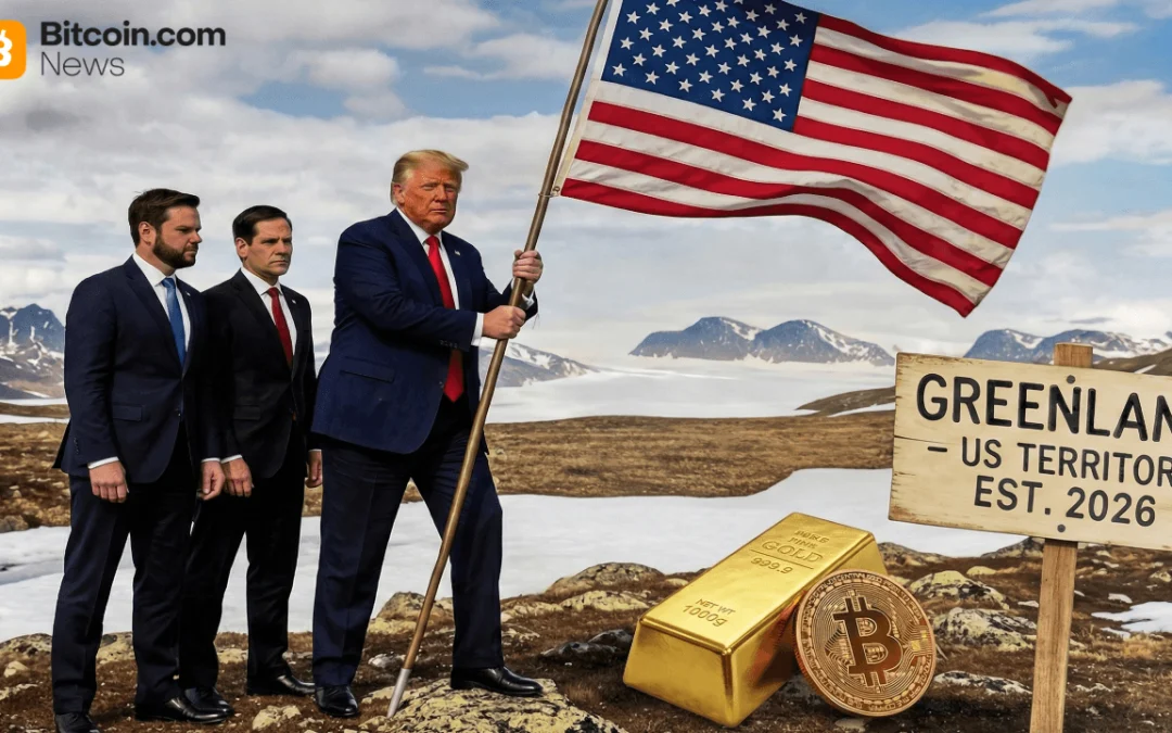 Gold Breaks Records, Bitcoin Nosedives After Trump’s Renewed Greenland Annexation Push