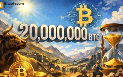 Bitcoin Supply Hits 20 Million BTC After 6,267 Days, Final Coins Stretch Across 114 Years