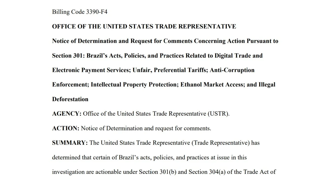 US Targets Brazil’s Pix: Trade Report Claims Instant Payment System Restricts American Commerce
