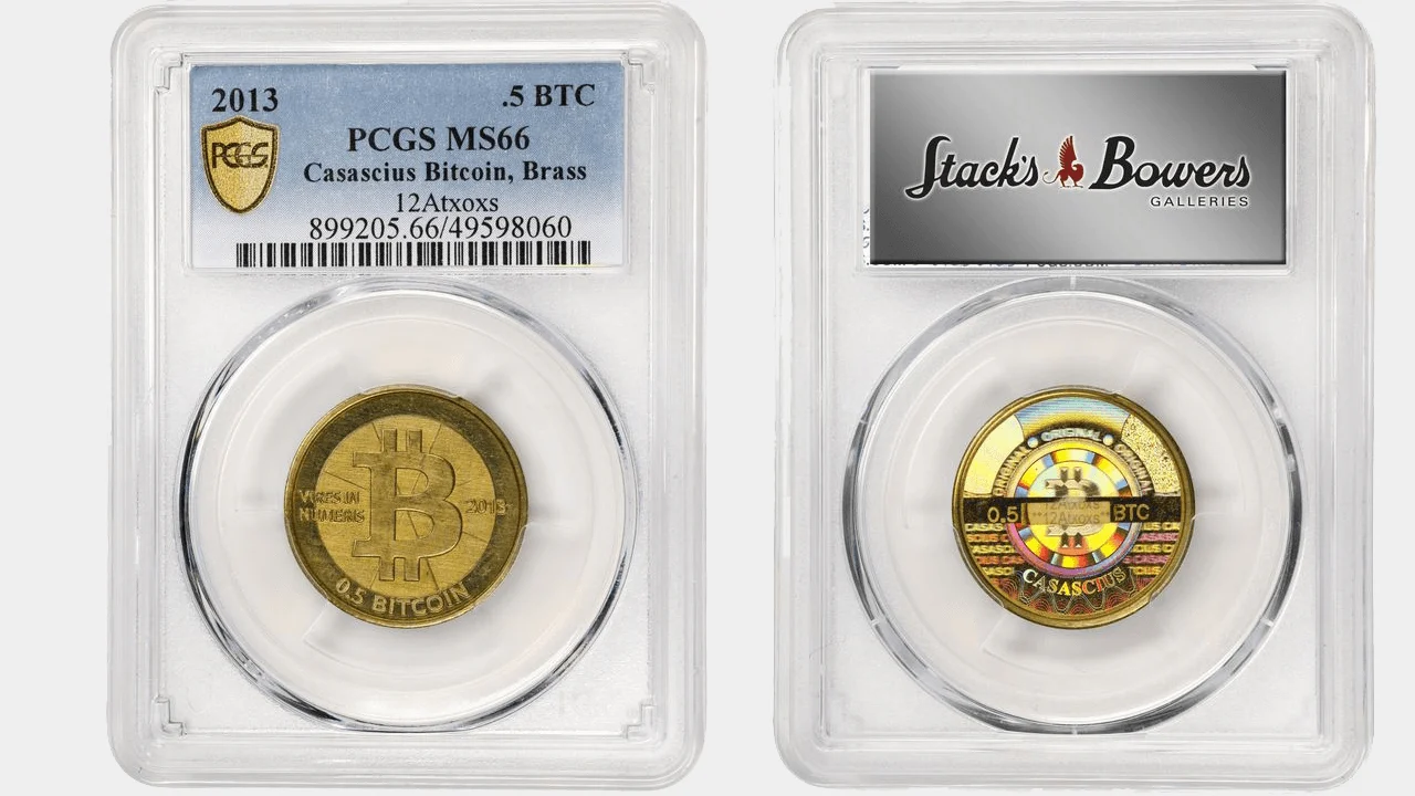Stack’s Bowers Auctions Funded 0.5 Bitcoin Casascius Token From America’s 237th Birthday – Bitcoin News