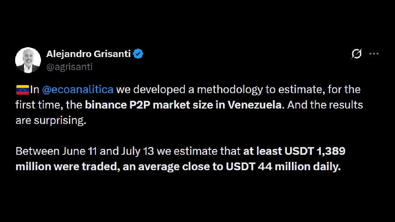 $1.38 Billion in One Month: How Venezuela’s Binance P2P Market Now Rivals Its Oil Exports