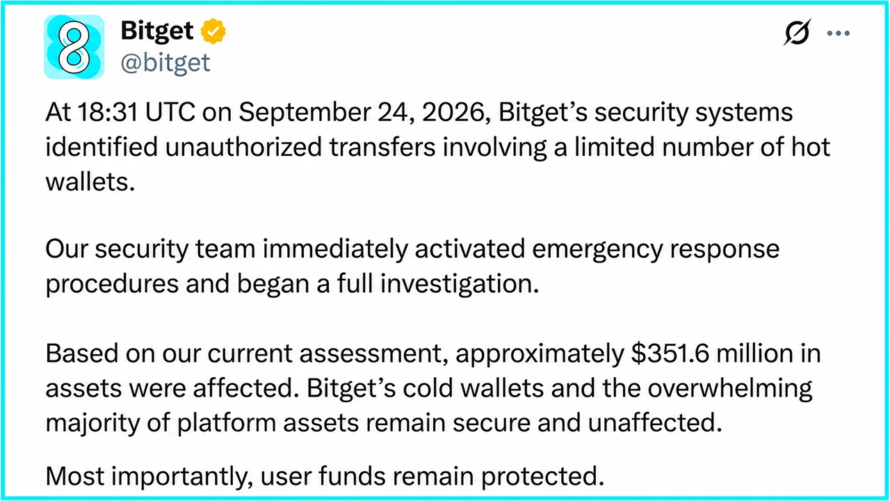 Everything We Know About Bitget’s Massive $351M Hack