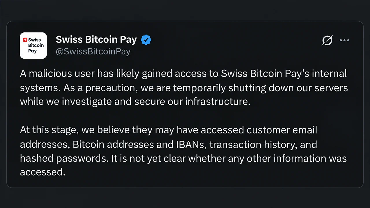 Swiss Bitcoin Pay Just Went Dark After a Mysterious Intruder