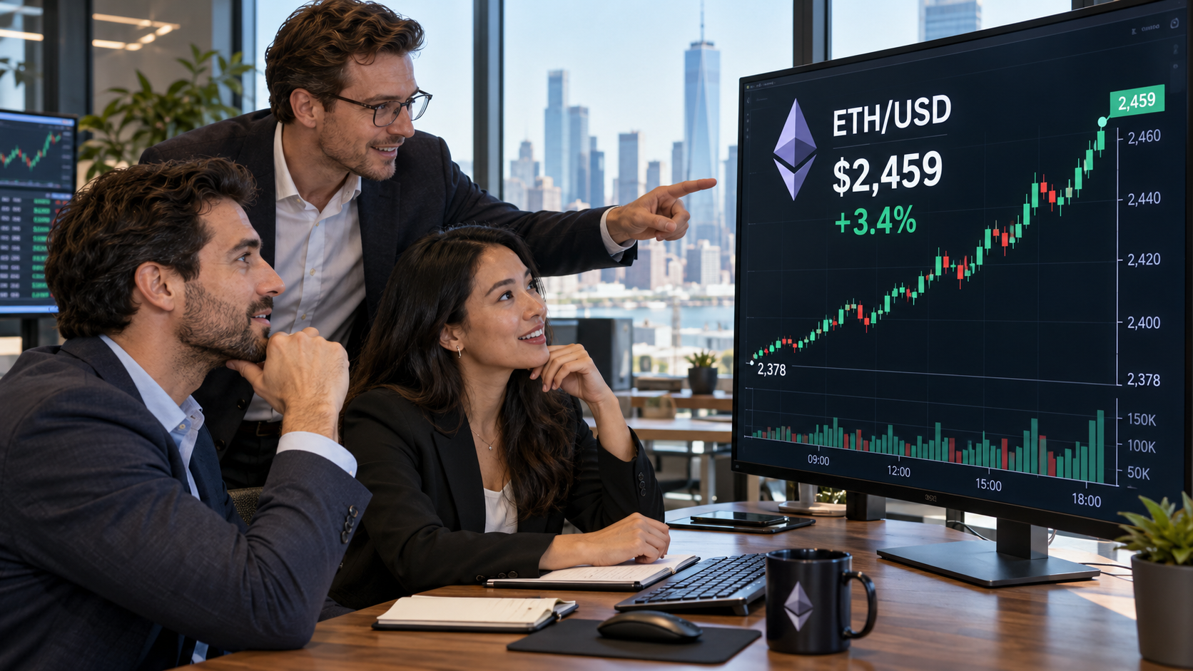 Ethereum reclaims $2,400 as falling Treasury yields ease inflation pressure