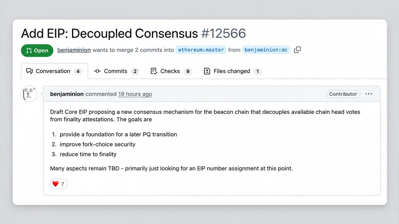 Ethereum Draft Targets Faster Finality and Future Quantum Defense